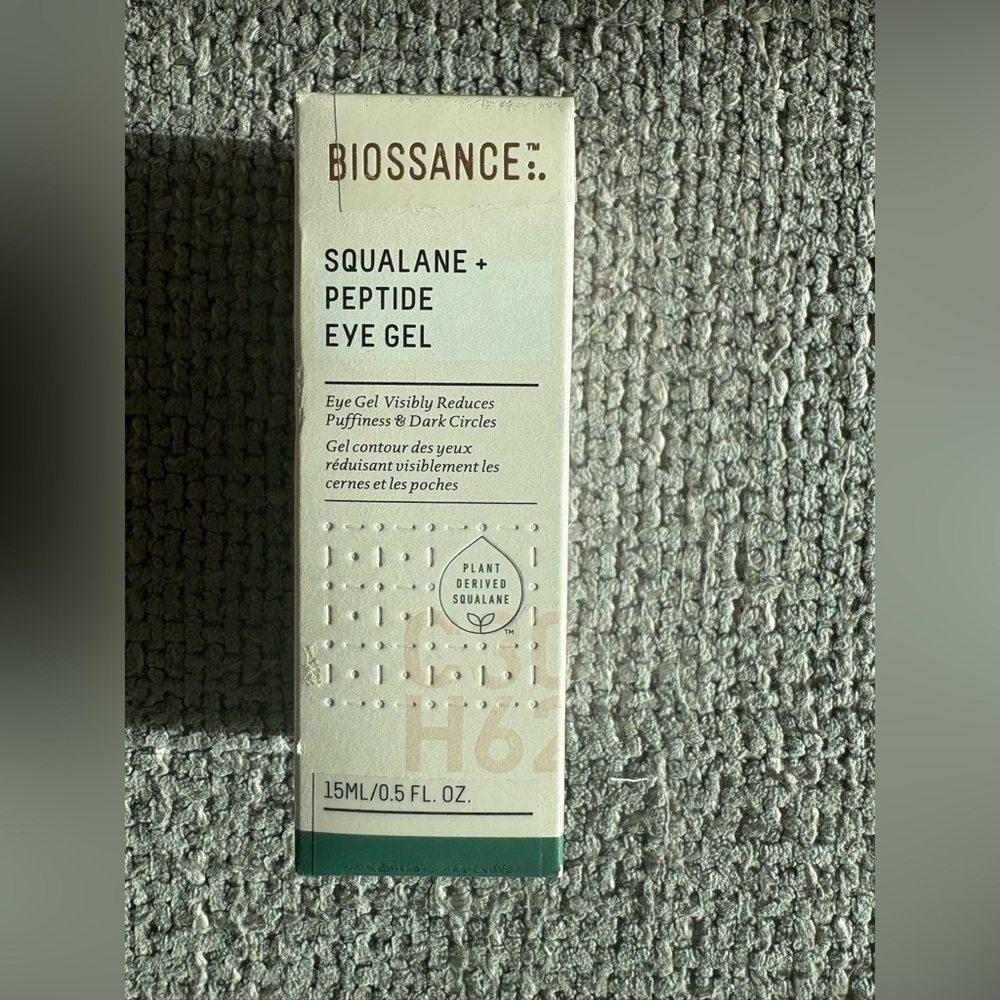 Biossance Squalane + Peptide Eye Gel Full Size Dark Circles Puffiness Hydrating - Picture 4 of 6